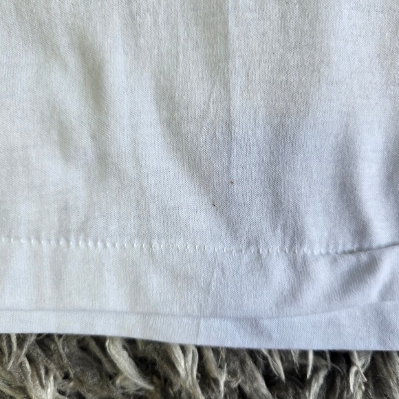 Vintage 1989 Hanes Fifty-Fifty I Survived The Heat Fashion Mall T-Shirt XL White - Picture 5 of 9